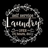 Laundry Room Decor Sticker for Washer & Dryer Self Service