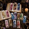 Zaamwoyy 48Pcs Floral Dragon Bookmarks, Fantasy Paper Bookmark Set with
