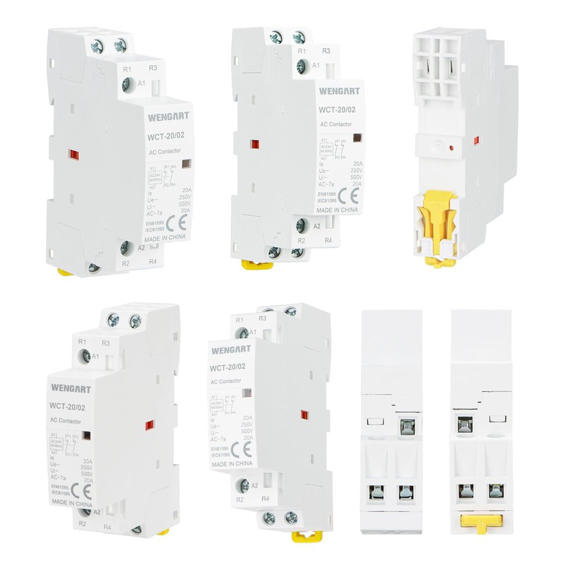 Wengart Home AC Contactor WCT-20, 2NC AC24V 20A, Precision Control