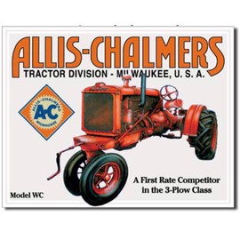 ShopForAllYou Vintage Decor Signs Allis Chalmers Metal tin Sign Model WC Farm Tractor Home Garage Wall Decor New