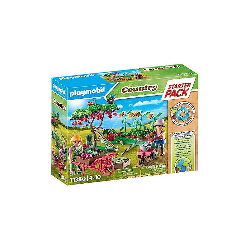 PLAYMOBIL Country 71380 Starter Pack Farm Vegetable Cards from 4