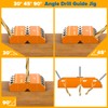 BLEKOO Orange Angled Drill Guide Jig with 4 Bits for