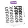 TOVINANNA 20 Pairs Artificial False Eyelashes Fake Eyelashes Segmented False