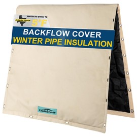 Cholila Cover Backflow Preventer Cover Insulated 24"W x 24"H for IN-WALL Pipes with Aluminum Foil Backflow Insulation Cover with Thicker 7 Layers Fabric, Sprinkler Covers for Outside Pipe Traversable