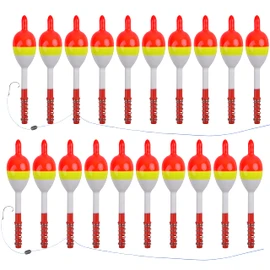 Slip Bobbers for Crappie Fishing Floats and Bobbers Wood Slip Floats Stick Bobbers for Crappie Panfish Walleyes Trout Bass Fishing,510# 20PCS