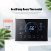 Heat Pump Room Thermostat Temperature Controller 4.8 Inch Color LCD