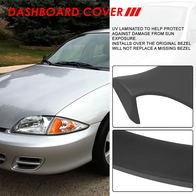 Auto Dynasty Front Molded Dash Board Panel Cover Cap Overlay