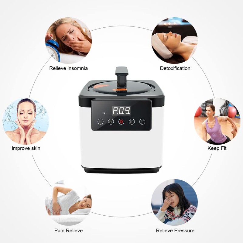 Smartmak Sauna Steamer Pot 2.6 L, Portable Steam Generator Set