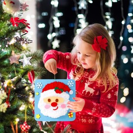 Christmas Sewing Toy - Sewing Set Projects Beginner Kids Arts Crafts,Non-Woven Sewing Kit Educational Christmas Craft for Children's Day Birthday Easter