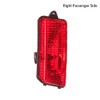 MACHSWON Rear Bumper Reflector Light Lens Cover Red Lens 55156103AA