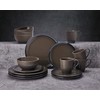 Mikasa Elura Espresso 16 Piece Dinnerware Set, Service for 4