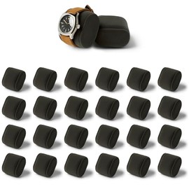 TAWBURY Watch Pillows - Pack of 24, X-Small Cushions for 5.5 to 6.5-inch Wrists, 2-inches Wide, Compatible with our Bayswater 6, 12 & 24 Slot Watch Boxes (Charcoal)