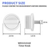2 Pack WE01X10160 Timer Knob Replacement Part Compatible with GE