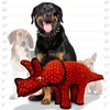 TUFFY - World's Tuffest Soft Dog Toy - Dinosaur Triceratops