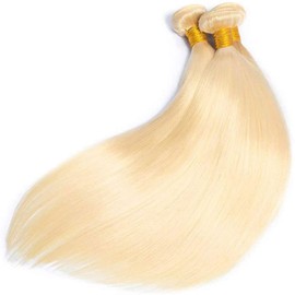 Blonde Bundles Brazilian Remy Hair Bundles 613 Straight Hair Bundle Bundles Human Hair Weft Weaves For Women 613 Bundle Straight Human Hair Bundle 18 20 22 Inch