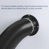 HOXHA 4” Duct Connector Flange Plastic 4 Inch Dust Collection