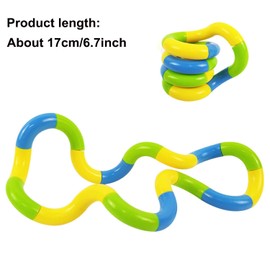 6 Pcs Tangles Fidget Toys Tangles Fidget Tangles Relax Therapy Stress Relief Feeling Winding Toy (A)