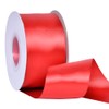 Ribest Red Double Faced Satin Ribbon, 2 Inch 25 Yard