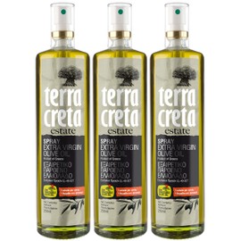 Terra Creta Terra Creta Estate Extra Virgin Olive Oil in Glass Spray Bottle - 1 Calorie Per Spray - Traceable - Multi-award Winning