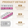 sourcing map 2pcs Metal Straight Ruler 15cm Metric SAE Aluminum