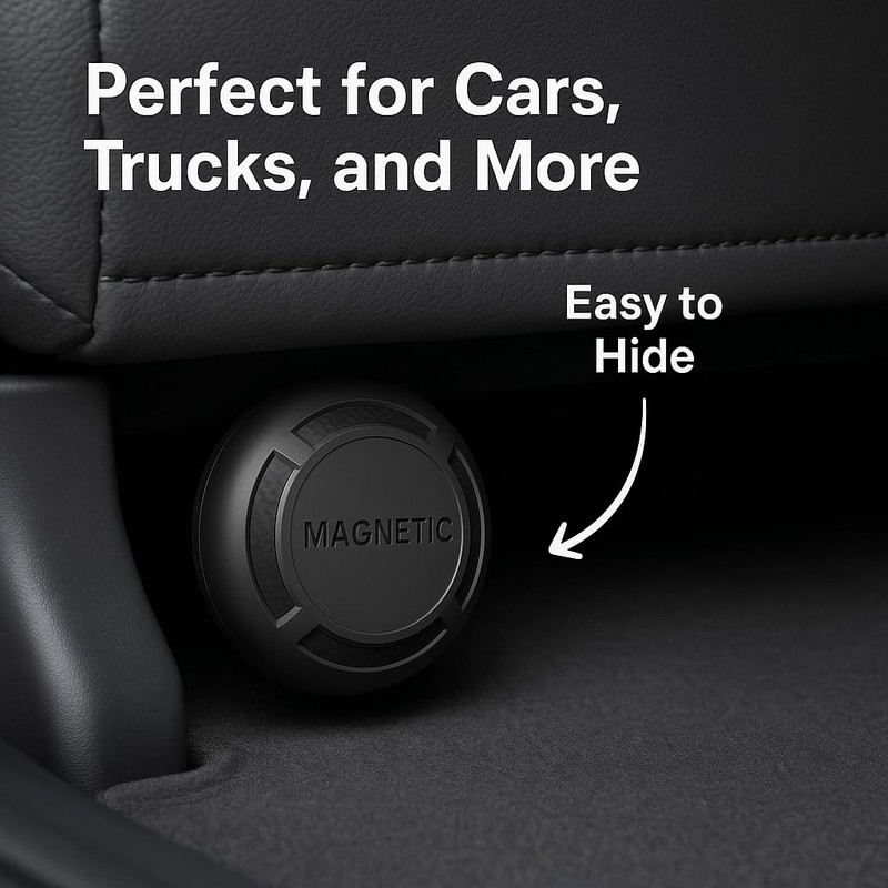 Magnetic Hidden GPS Tracker for Vehicles – Long Battery Life,