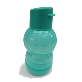 TUPPERWARE To Go Children's EcoEasy Drinking Bottle 350 ml Turquoise Worm Caterpillar Eco Bottle