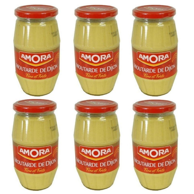 Amora Dijon Mustard Pack of 6 Large Jar