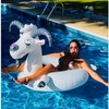 Swimline Inflatable Goat Swim Ring, Grey,56"/46"/16"-44"