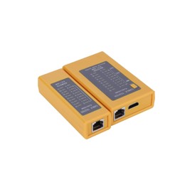 Diydeg Probador de Cables hdmi, rastreador de probador de Cables, ABS de Mano Amarillo Duradero para continuidad, Pares de Cables Abiertos, en Corto y Cruzados