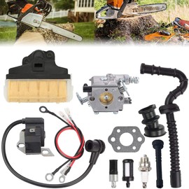 ZAMDOE Carburetor Kit for Stihl MS210 MS230 MS250 021 023 025 Chainsaw Replaces WT-286 1123-120-0605 with Fuel Line Air Filter Ignition Coil Module