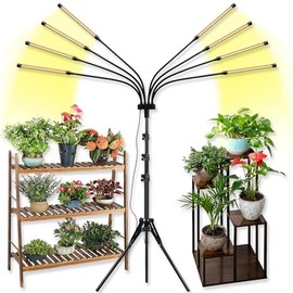 Grow Lights for Indoor Plants, Full Spectrum led Grow Light with Stand (5 arms)