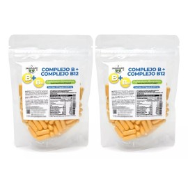 Pasiguaro Pack 2 Bolsas Complejo B+b12 Pasiguaro con 150 cápsulas sin sabor