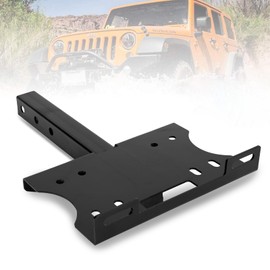 FieryRed Universal 2" Receiver Trailer Hitch Winch Mount Plate, Winch Hitch Cradle Mounting Plate, Trailer Winch Mount Bracket Fit for ATV UTV Truck