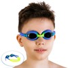 Kids Swimming Goggles ~ Mirrored Swim Goggles for Children Boys