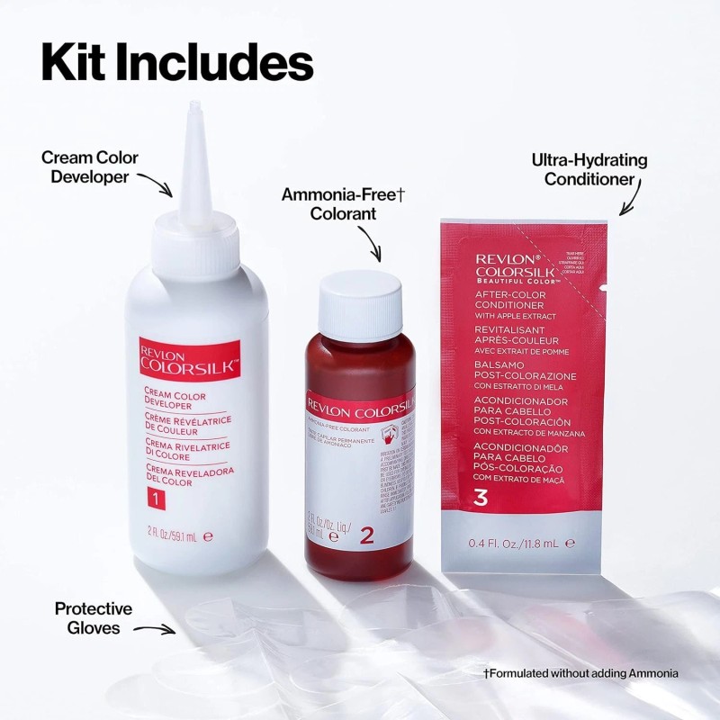 Revlon Colorsilk Beautiful Color Permanent Hair Color, Long-Lasting..