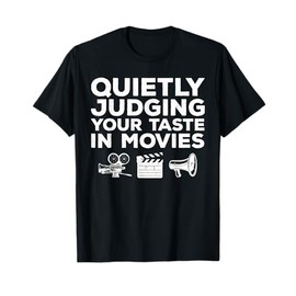 Funny Movie Lover Art For Men Women Movie Critic Film Lovers T-Shirt