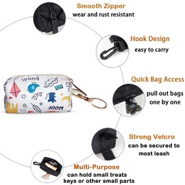 Love Dream Dog Waste Bag Dispenser (White Pattern)