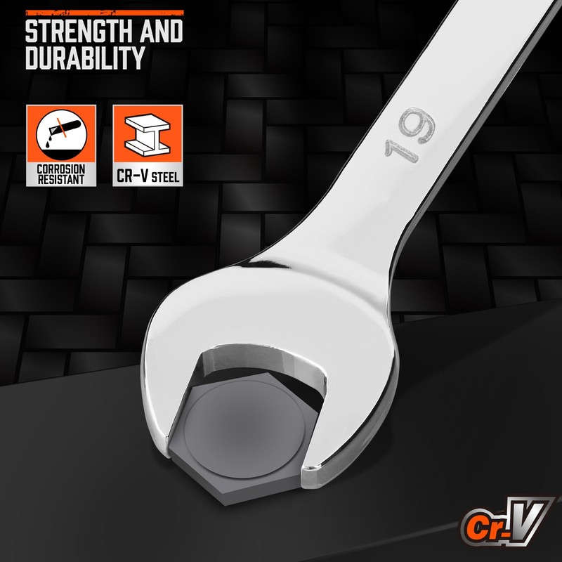 HORUSDY 22-Piece Wrench Set | Metric & SAE Combination Wrench