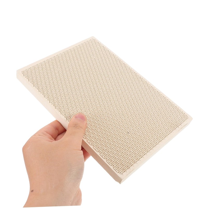 SEWACC Fireproof Quartz Soldering Block Honeycomb Welding Pad for Jewelry