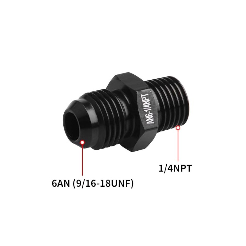 6AN - Adaptador de montaje de tubería macho a 1/4