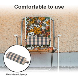 Sosoport Chairs Bed Pillows Universal Supplies Beach Chair Accessories Comfortable Deck Chair headrest Lounge headrests Lawn Universal Chair Head pad Chair Pillow Fabric Folding Chair