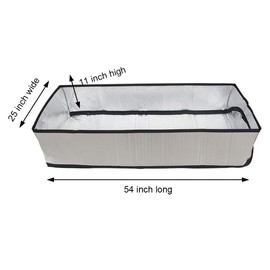 Storystore Attic Door Insulation Cover 25" x 54" x 11" - Energy Saving Attic Stairs Insulation Cover - Attic Tent with Access Zipper - Fire Proof Attic Cover Stairway Insulator for Pull Down Ladder