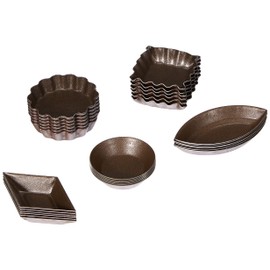 Gobel 6 x 5-inch Non-Stick Non-Stick Fours Moulds Styles, Set of 30