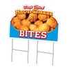 Mac N Cheese Bites 24" x 36" Yard Sign &