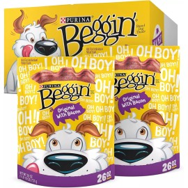 Purina Beggin' Strips Dog Treats, Original, Bacon, Cheese, Beef, 6, 25, 40 oz  - Original With Bacon - 52 oz