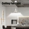 9.8in LED Ceiling Fan Light Quiet 3 Gears Ceiling Fan