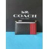 Coach NWT Coach Zip Card Case With Tiger Print HONEY/BLACK-MU