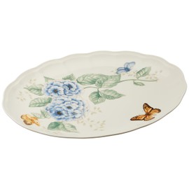 Lenox Butterfly Meadow 16-Inch Platter, White -