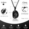 SS9721 Cowboy Hat Stainless Steel Cremation Urn Pendant Necklace Memorial