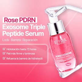 SEYOUL PDRN Exosome Triple Peptide, Sérum Facial Reparador, Hidratante y Antiedad con 5% PDRN, 4% Exosomas Vegetales, Triple Péptido y Niacinamida, Te